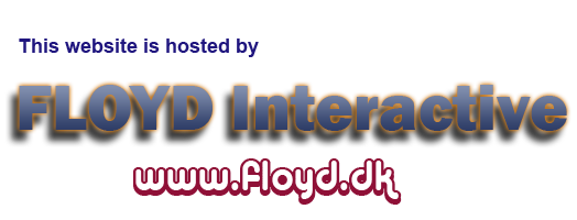 FLOYD Interactive hosting graphics stating This website hosted by followed by the logo
